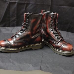 Dr. Martens Black and Red Boots
